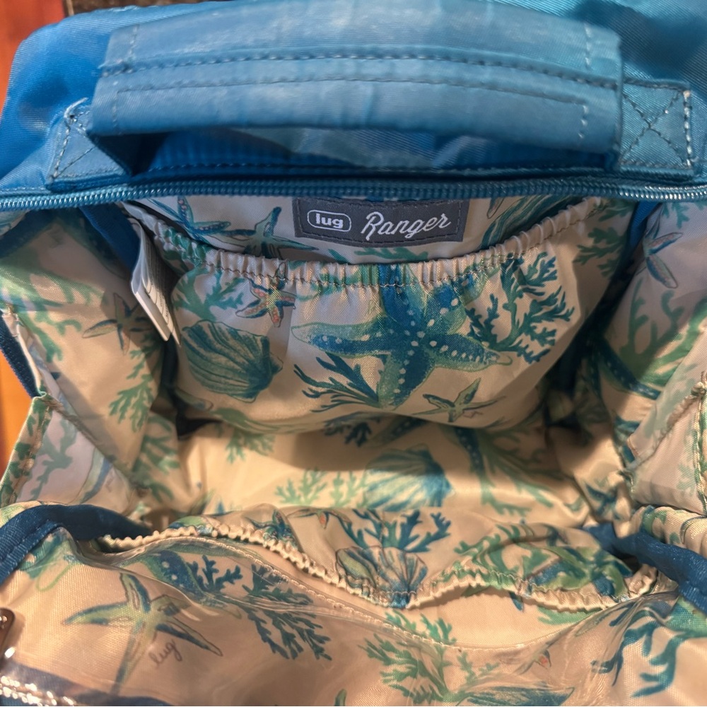 Lug Ranger- Teal Quilted Crossbody Bag - Picture 4 of 5